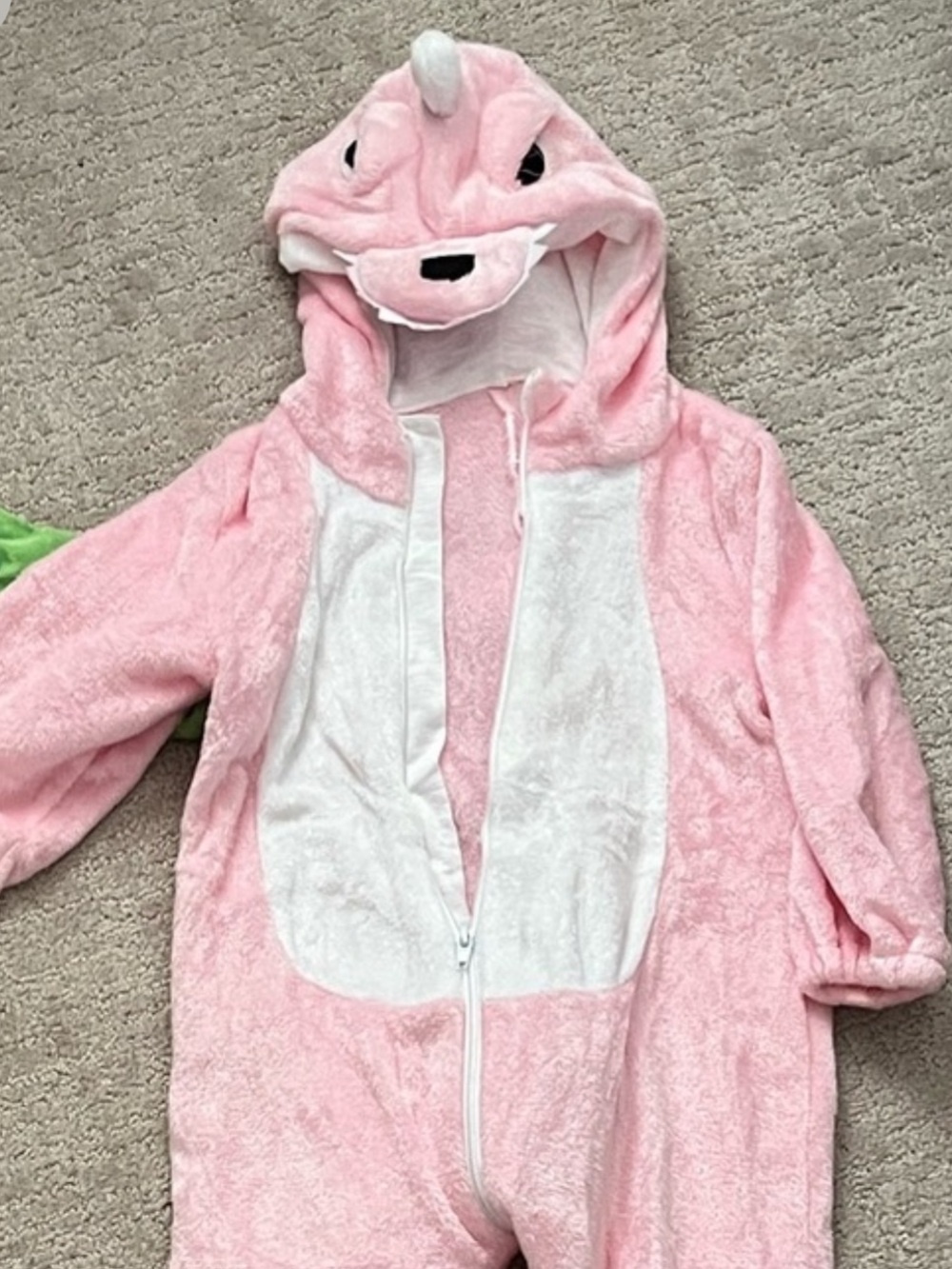 Pink Dinosaur Hooded Onesie
